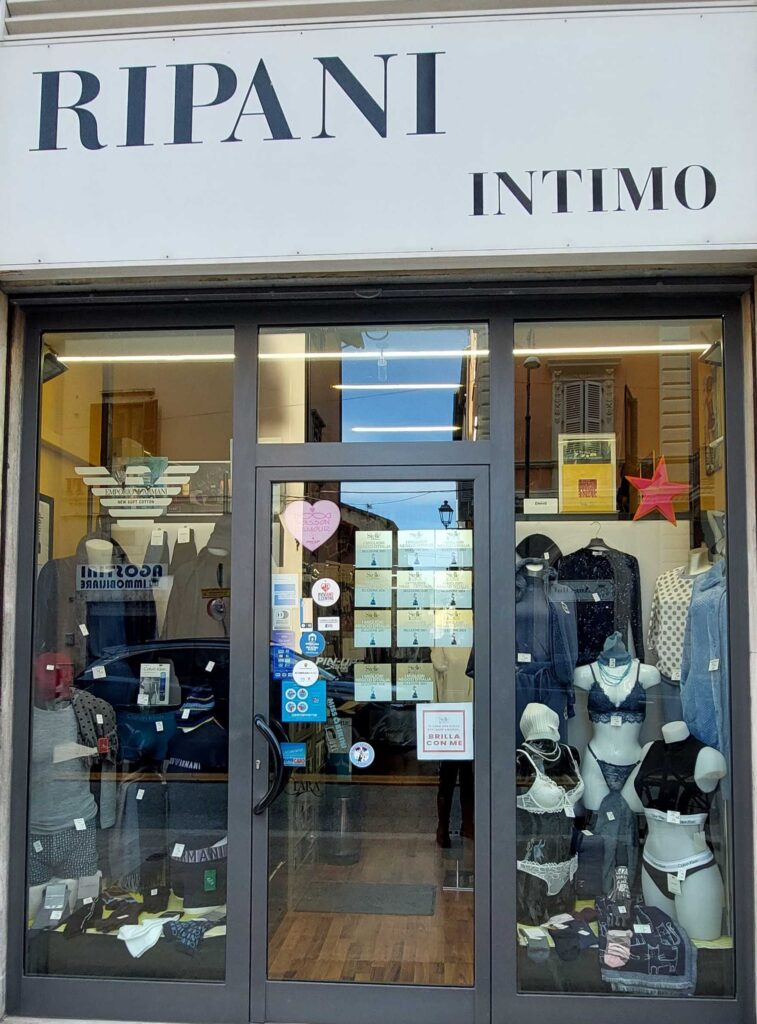 Esterno del negozio Ripani Intimo Corso Vittorio Emanuele, 23\A, Ascoli Piceno